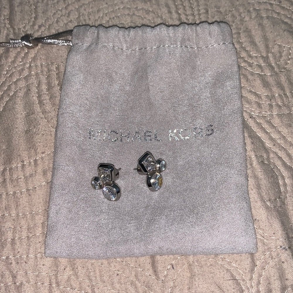 Michael Kors earrings for pierced ears with bag.